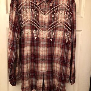 From Bass Proshop embroidered western shirt
